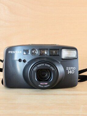 Pentax Espio 140 35mm Point and Shoot Film Camera 38-140mm Zoom Tested Working